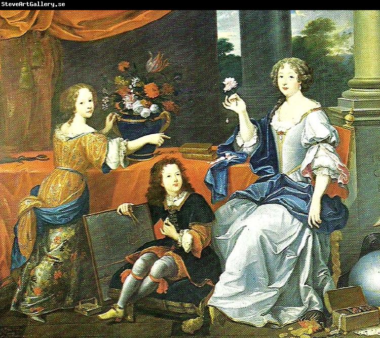 Pierre Mignard mlle de lavalliere and her children, c